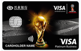 兴业 VISA FIFA 2018世界杯主题白金卡